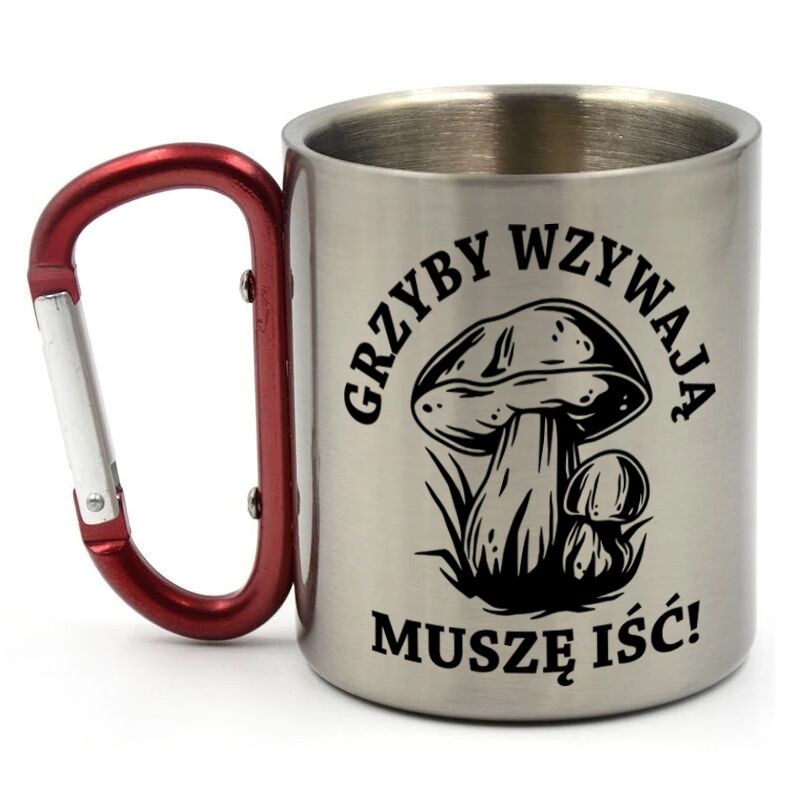 Kubek z karabińczykiem Grzyby wzywają, muszę iść
