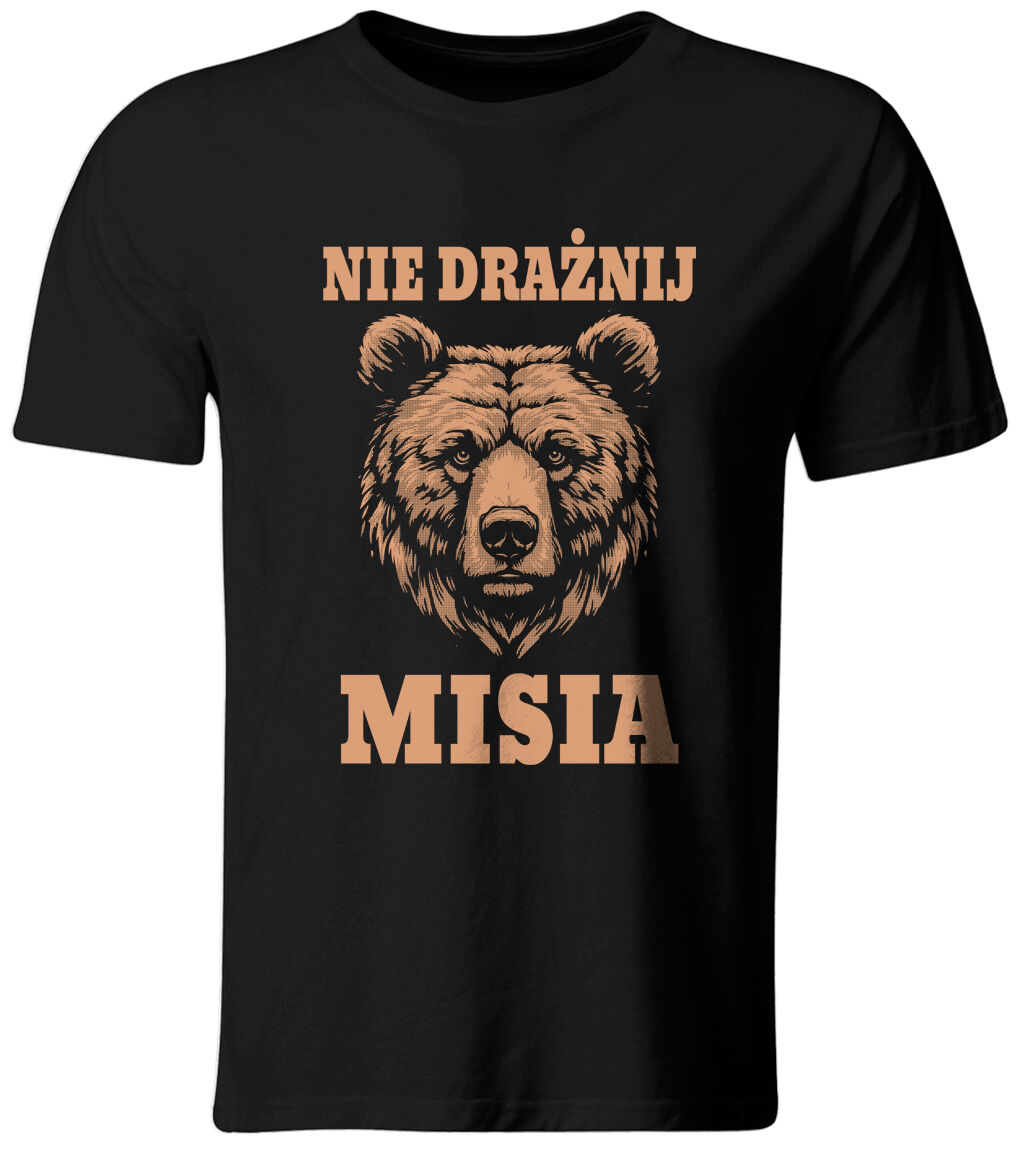 Koszulka męska Nie drażnij Misia